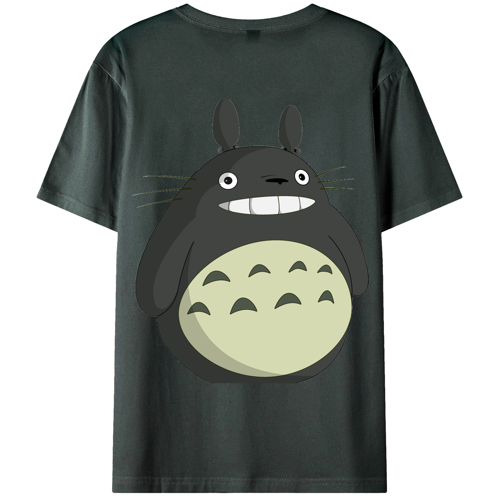 （画像用） となりのトトロ 草壁メイ 草壁サツキ My Neighbor Totoro Satsuki Kusakabe Mei Kusakabe 綿100％ メンズ半袖Tシャツ（バックプリント） 通気性
